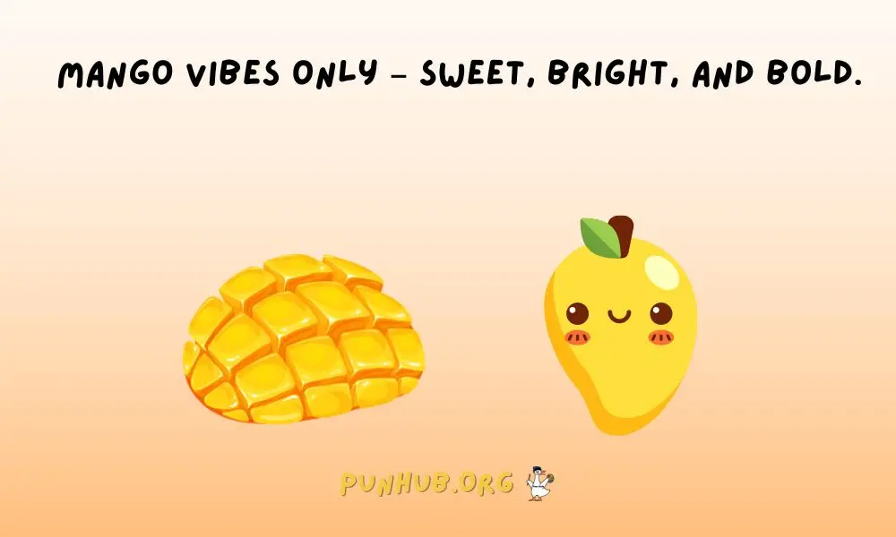 Punny Mango Captions For Instagram